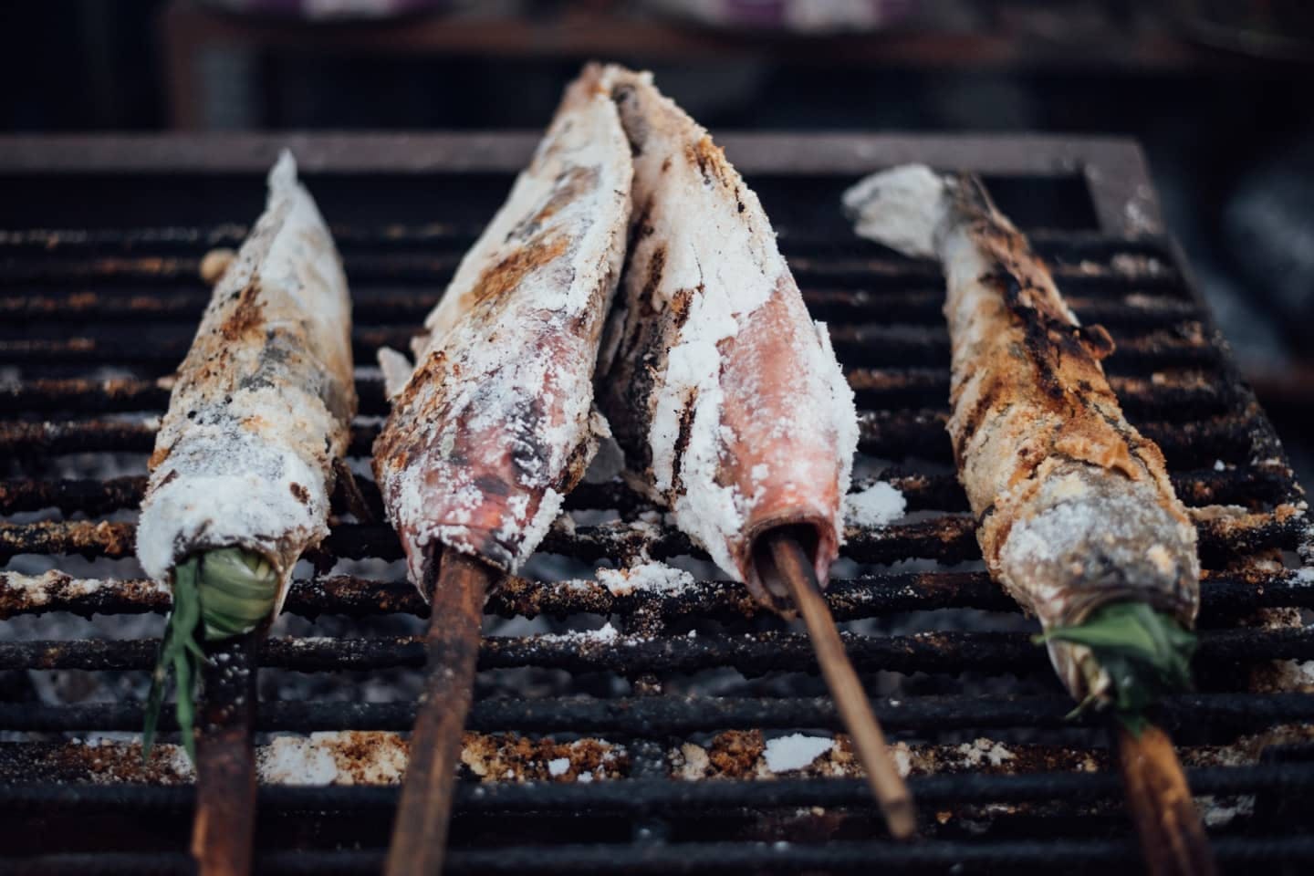 Steckerlfisch am Grill