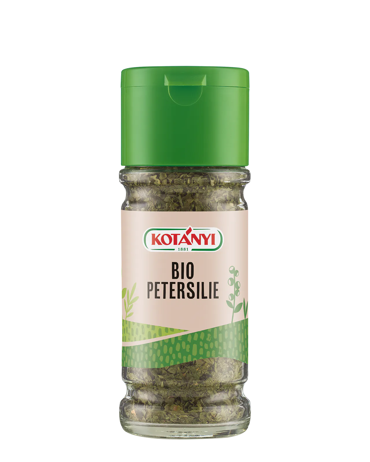 9001414243497 434901 Kotányi Bio Petersilie At Glass 100ml Vs